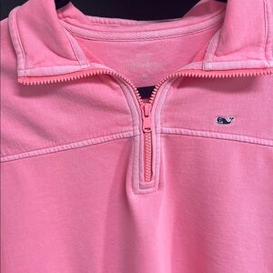 Vineyard Vines Hot Pink Half-Zip Sweatshirt!! EUC 💗